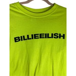 Billie Eilish Neon Green Don't Smile At Me Concert Merch Long Sleeve Kidcore S